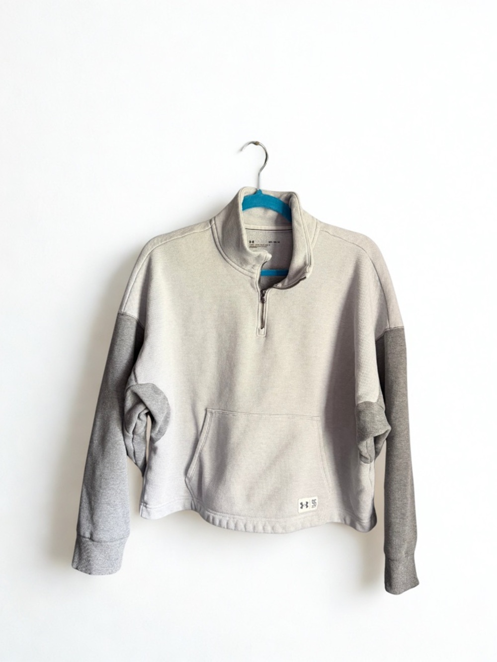 Under Armour Gray Fleece-Lined Pullover